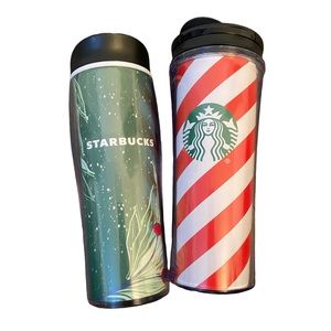 Bundle of Holiday Starbucks Coffee Travel Cups